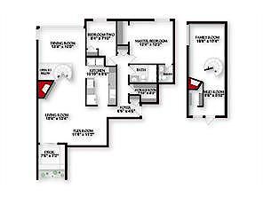 Calgary 2 bedrooms Condo Unit for rent. Property photo: 128669-2