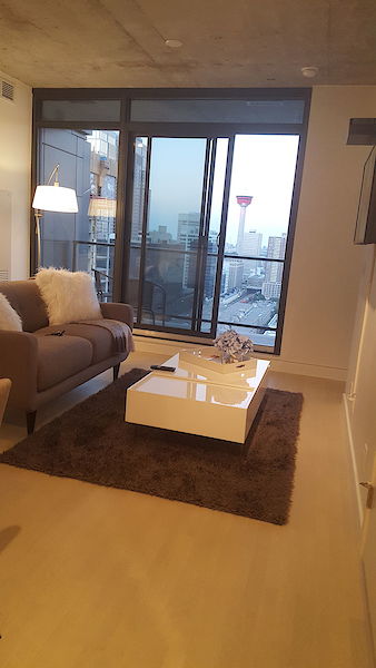 Living+Room Calgary 1 bedroom Condo Unit for rent. Property photo: 396281-3
