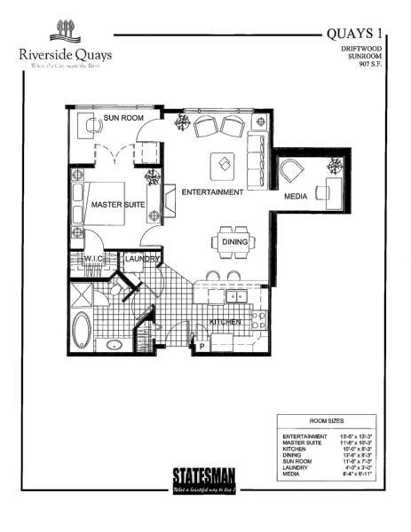 Calgary 1 bedroom Condo Unit for rent. Property photo: 64564-1